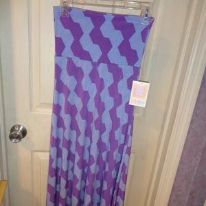 LuLaRoe maxi skirt size XXSmall new with tags purple very comfortable